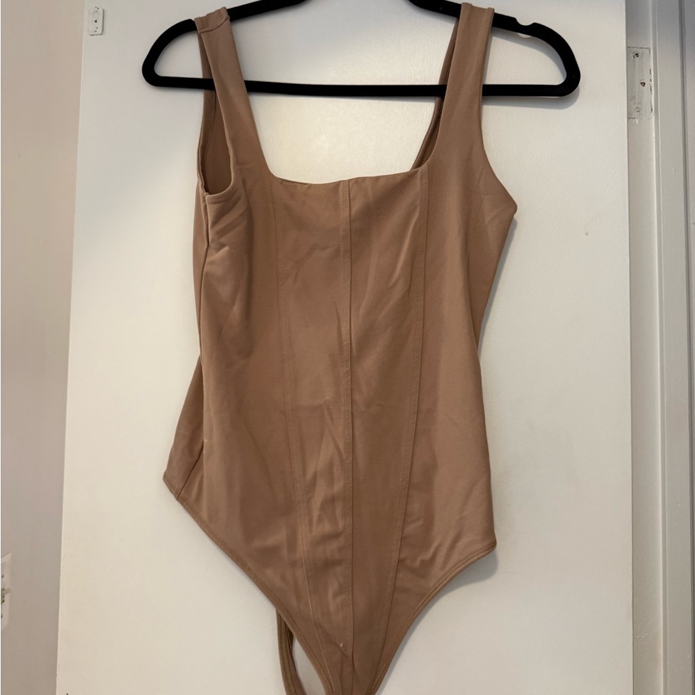 Stylish Tan Bodysuit